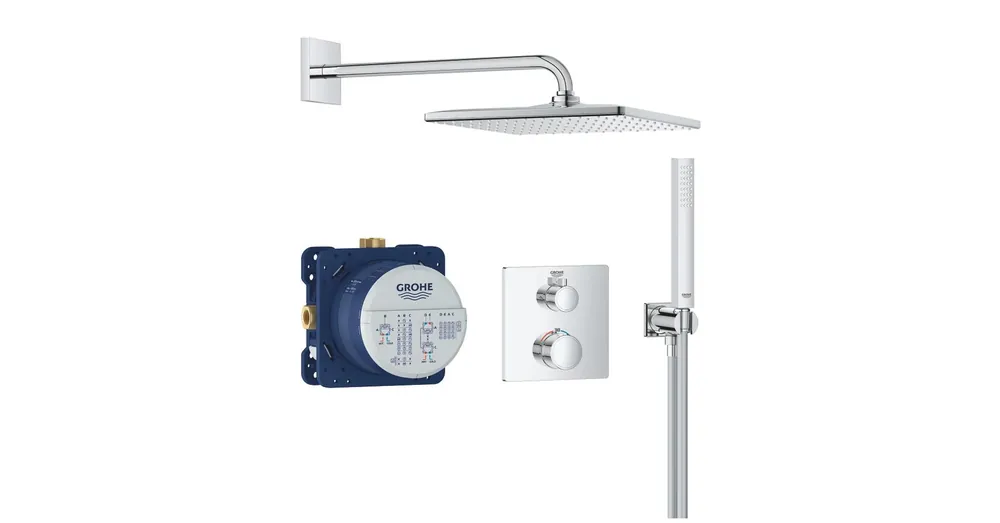 Expressz szállítás Grohe Grohtherm Rejtett zuhanyrendszer Rainshower Mono 310 Cube fejzuhannyal 34870000