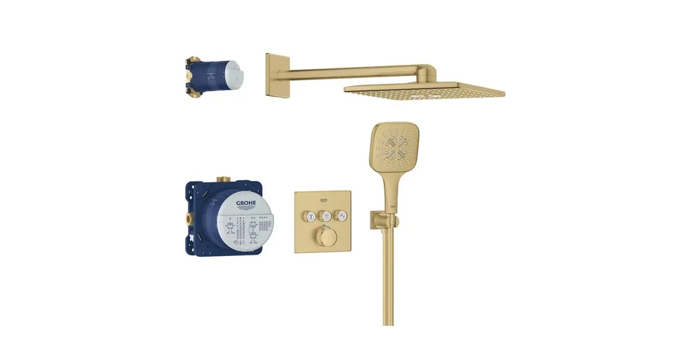 Azonnali szállítás Grohe Grohtherm SmartControl Rejtett zuhanyrendszer Rainshower SmartActive 310 Cube fejzuhannyal 34864GN0