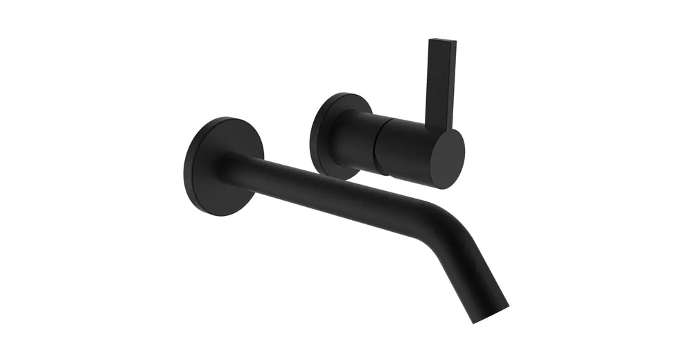 Csak ma LAUFEN Kartell LAUFEN 2 pontos keverő csaptelep falon kívüli része, rögzített 175 mm kifolyócső, PVD matt titán fekete H3113360811201