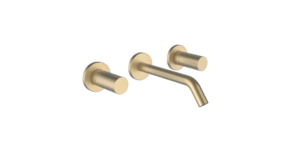 LAUFEN Kartell LAUFEN Falba épített csaptelep falon kívüli része, 2 forgatógomb, 175 mm-es kifolyócsővel, PVD halvány arany matt H3123360831201 Szuper akció