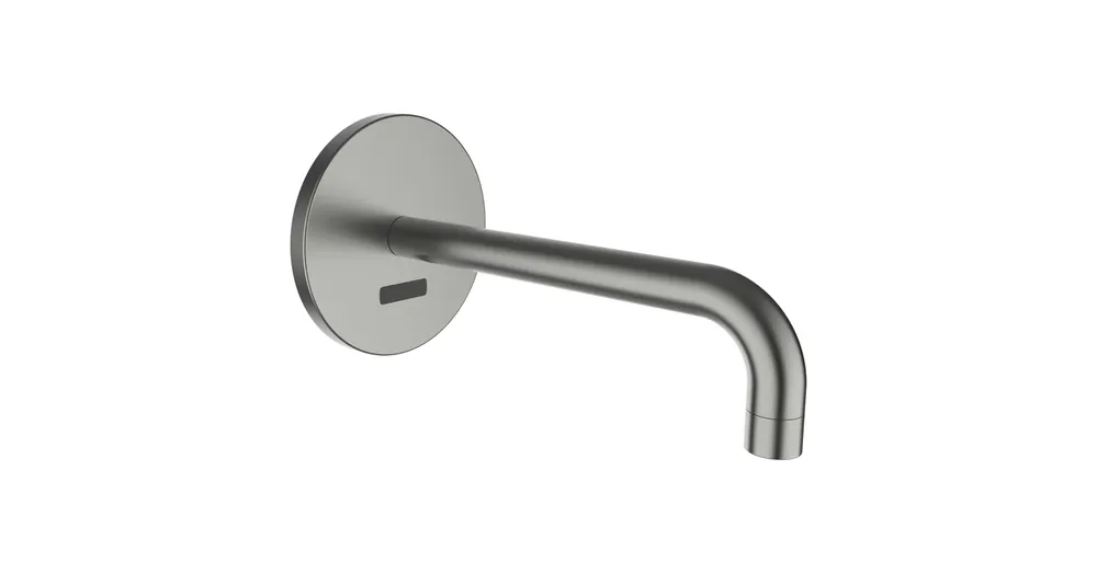 LAUFEN Twintronic Falba épített elektronikus mosdó csaptelep, hálózati adapterrel, IR érzékelőkkel, hideg vagy kevert vízhez, 225 mm kiállással, fix kifolyó, Simibox Standard & Simibox Light-hoz, PVD szálhúzott rozsdamentes acél HF707025423000 Outlet