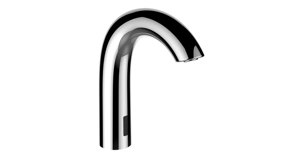 Azonnali szállítás LAUFEN Curvetronic Curvetronic csaptelep IR érzékelövel a hideg vagy elökevert vízhez, 135 mm kinyúlással. fenti szerelvény, 230 V hálózatra, falba épített hálózati adapterrel, Bluetooth-adapterrel együtt, króm HF707154100000