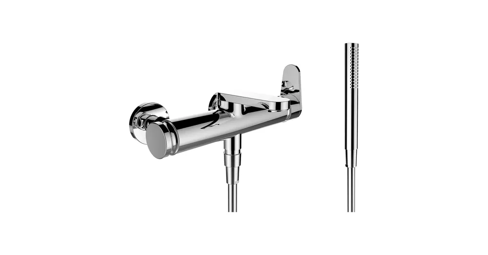 LAUFEN THE NEW CLASSIC Falra szerelt egykaros kád csaptelep, zuhanyváltóval, króm, tartozékokkal HF900560100600 Újdonság