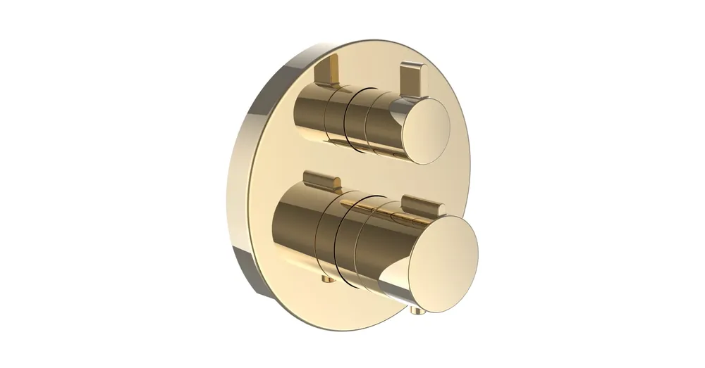 LAUFEN TWINPLUS Falba épített termosztátos zuhany csaptelep falon kívüli része, 1-utas szabályzóval, Simibox Standard és Simibox Light-hoz, PVD arany polírozott HF905474463000 Ajánlat