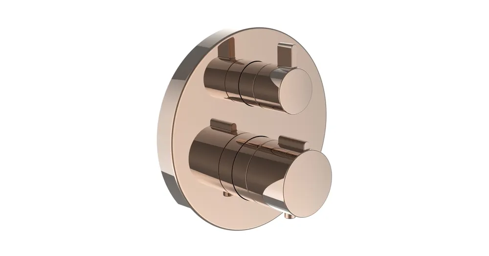 LAUFEN TWINPLUS Falba épített termosztátos zuhany csaptelep falon kívüli része, PVD rózsa arany HF905474465000 Gyors szállítás