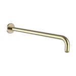 Vásárlói kedvenc LAUFEN SHOWER ACCESSORIES Fali zuhanykar 420 mm, kör alakú rozettával, PVD Fényes arany HF960109463001