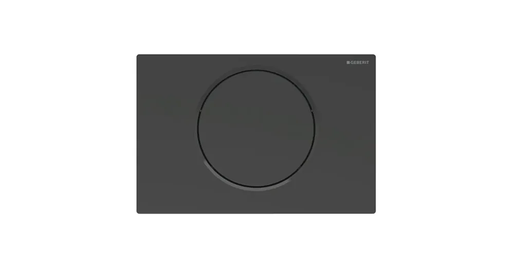 Geberit Sigma10 működtetőlap, öblítés-stop működtetésű, easy-to-clean, matt fekete/fekete 115.758.16.5 Biztonságos fizetés