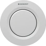 Utolsó esély Geberit 01 pneumatikus, 1 mennyiséges öblítésű vezérlő, EasyClean bevonattal, matt króm 116.040.JQ.1