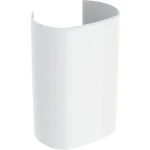 Újdonság Geberit ONE design szifontakaró, pórszórt rozsdamentes acél, fehér 505.058.01.1