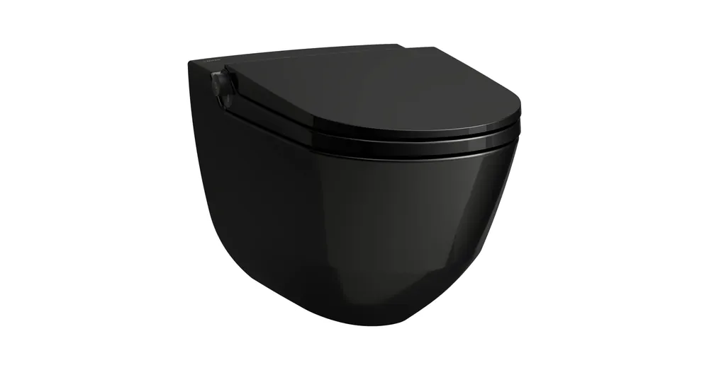 LAUFEN CLEANET RIVA Bidés WC, rimless, fali, mélyöblítésű, perem nélküli,ülőkével Fekete H8206910600001 Nézd meg most