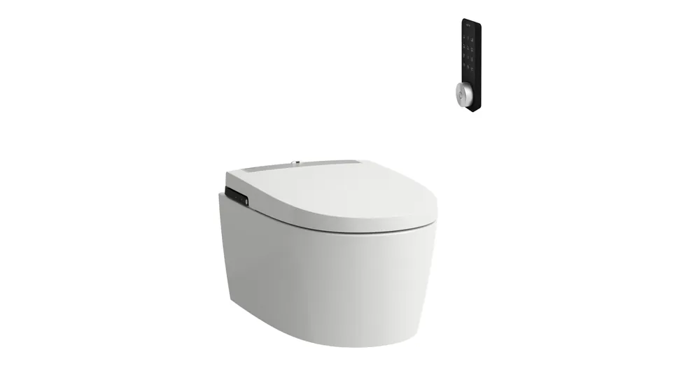 LAUFEN CLEANET ALVIA Bidé funkciós WC, fali, mélyöblítésű, perem nélküli,fűthető ülőkével Fehér LCC bevonattal H8211604000001 Olcsóbb