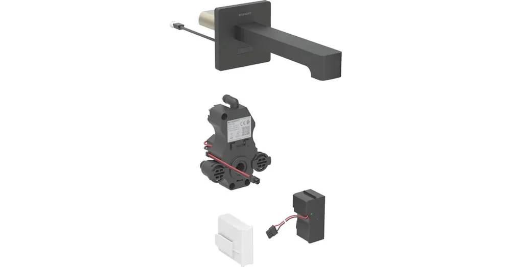 Geberit Brenta fali mosdócsaptelep falsík alatti vezérlőhöz 22 cm, keverő nélkül, matt fekete 116.291.14.1 Kedvezményes ár