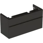 Akció Geberit Smyle Square alsó szekrény dupla mosdóhoz fiókkal 118,4x47 cm, matt lakkozott láva 500.356.JK.1