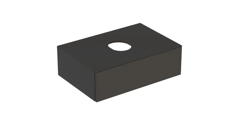 Ajánlat Geberit VariForm alsó szekrény pultra ültethető mosdóhoz 75x51 cm, 1 fiókkal, pakolófelülettel, matt láva 501.160.00.1