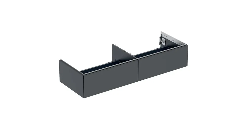 Geberit One alsó szekrény mosdóhoz két fiókkal 133x47cm, matt fekete 505.076.00.8 Vedd meg online