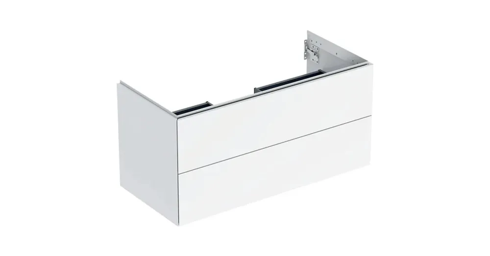 Kiárusítás Geberit One alsó szekrény mosdóhoz 2 fiókkal 103x47 cm, magasfényű fehér 505.264.00.1