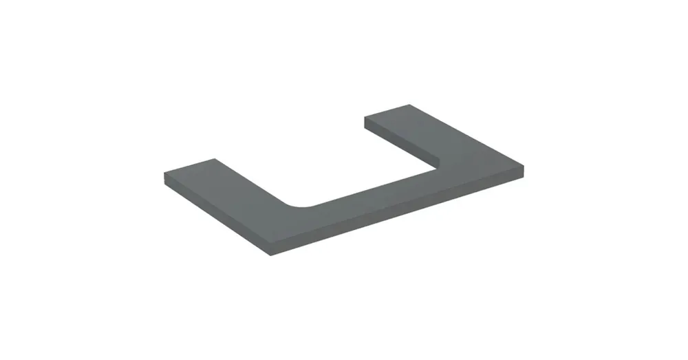 Korlátozott ajánlat Geberit One mosdópult középső kivágással, pultra ültethető mosdóhoz 75x47 cm, matt láva 505.282.00.3