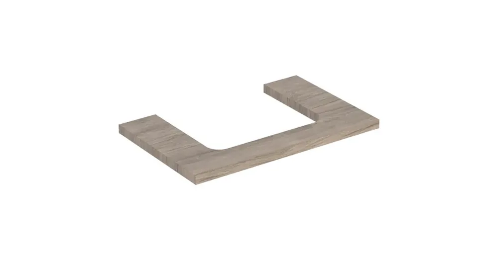 Biztonságos fizetés Geberit One mosdópult középső kivágással, pultra ültethető mosdóhoz 75x47 cm, hikoridió 505.282.00.6
