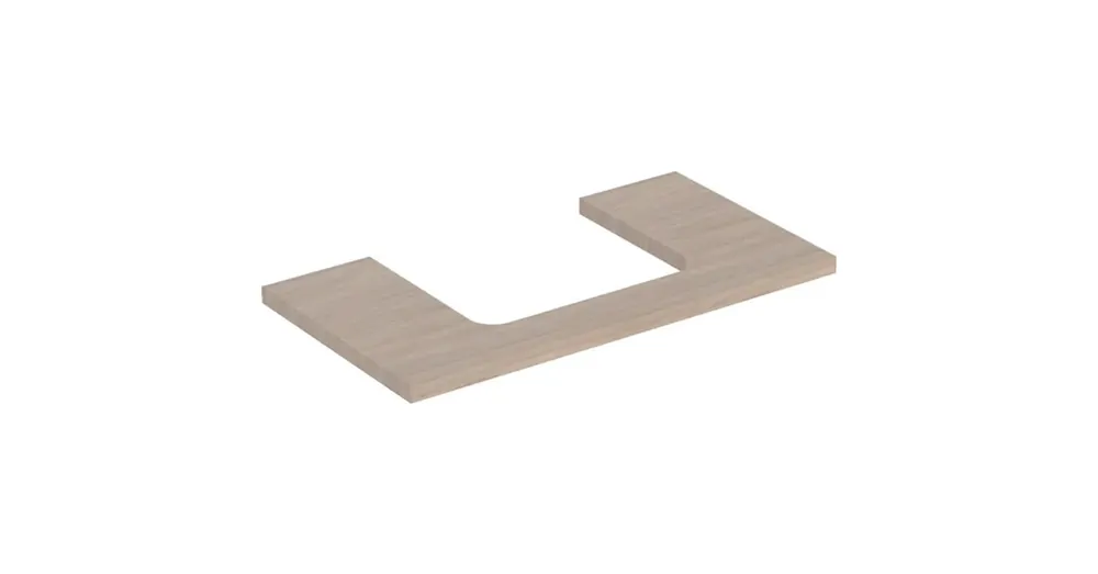 Geberit One mosdópult középső kivágással, pultra ültethető mosdóhoz 90x47 cm, tölgy 505.283.00.5 Biztonságos vásárlás