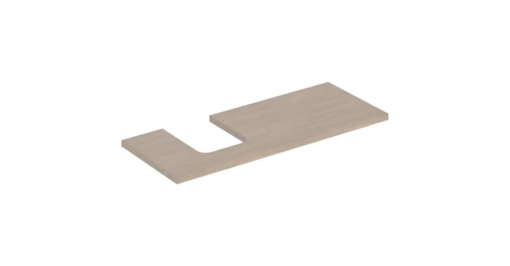 Geberit One mosdópult bal oldali kivágással 120x47 cm, pultra ültethető tálformájú mosdóhoz, tölgy 505.295.00.5 Árengedmény