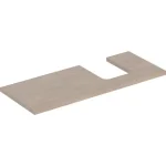 Szuper ajánlat Geberit One mosdópult jobb oldali kivágással 120x47 cm, pultra ültethető tálformájú mosdóhoz, tölgy 505.315.00.5