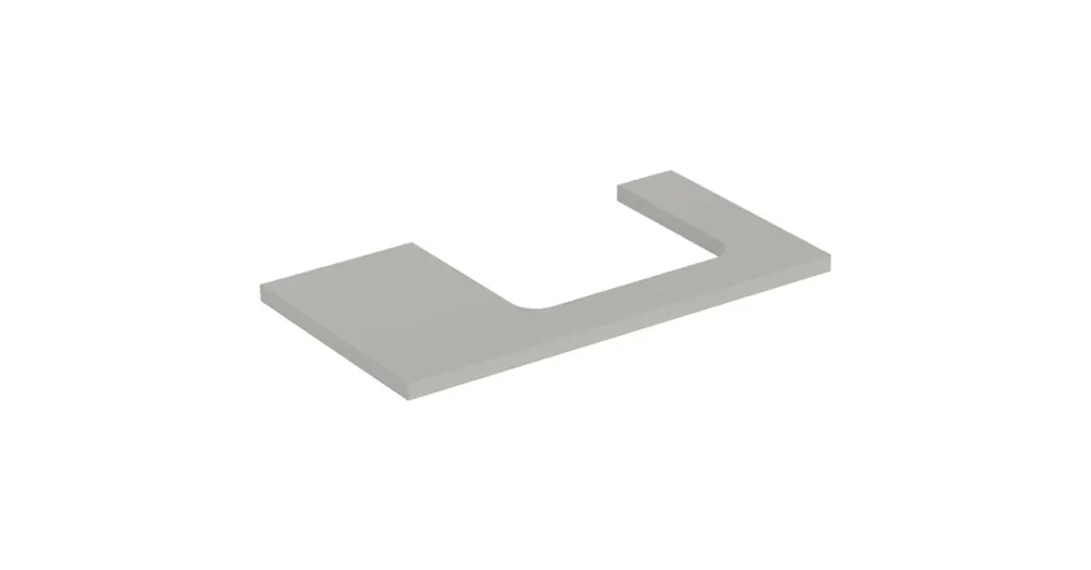 Biztonságos vásárlás Geberit One mosdópult jobb oldali kivágással 90x47 cm, pultra ültethető mosdóhoz, matt greige 505.323.00.7