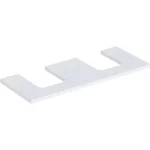 Utolsó esély Geberit One mosdópult kivágással, két pultra ültethető tálformájú mosdóhoz 120x47 cm, matt fehér 505.335.00.2