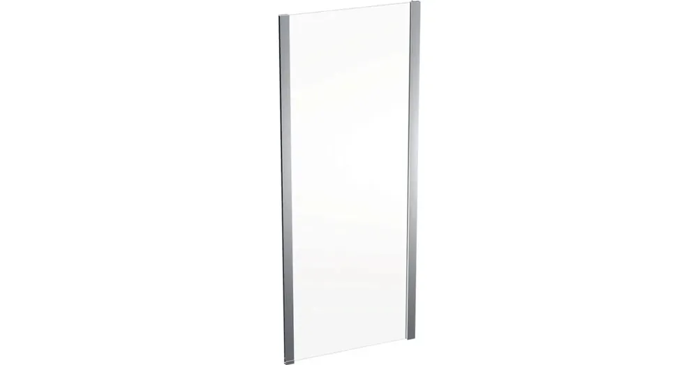 Biztonságos vásárlás Geberit Geo fix oldalfal 80x190 cm, átlátszó üveggel, Reflex bevonattal, ezüst profillal 560.117.00.2