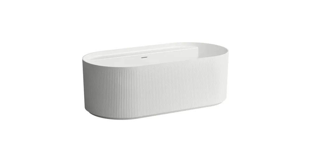 LAUFEN SONAR szabadon álló kád mintázattal 160 x 81,5 x 53,5 cm 160x81,5 cm Fehér H2213420000361 Olcsóbb