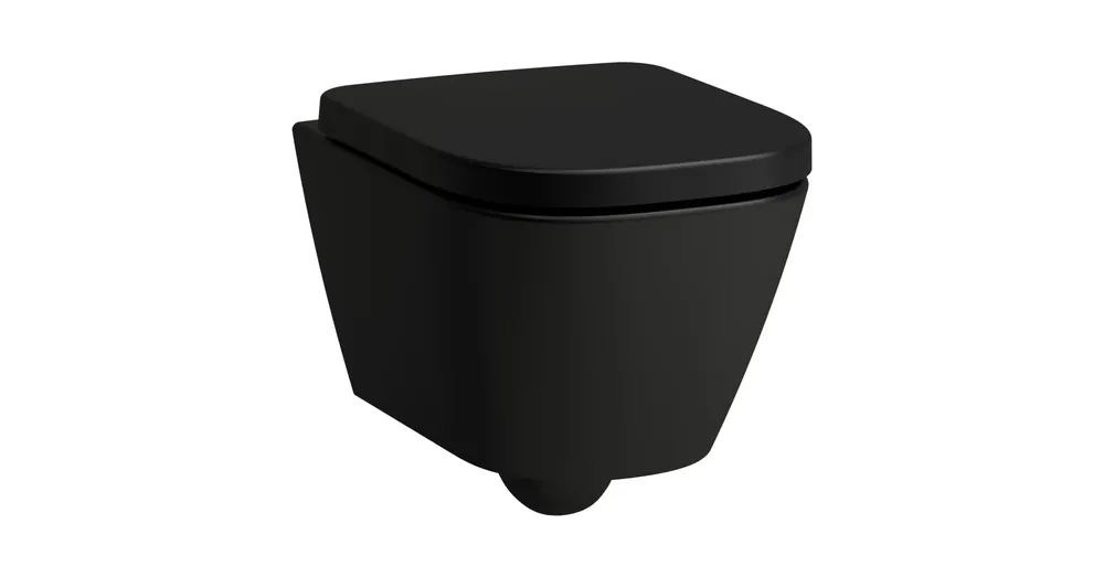 LAUFEN MEDA Fali WC `kompakt`, öblítőperem nélkül, mélyöblítéssel, "Silent Flush" öblítéssel Matt fekete H8201137160001 Árengedmény
