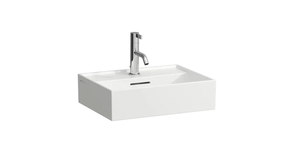 LAUFEN Kartell LAUFEN Mosdótál, alsó felülete csiszolt, egy csaplyuk, középen, Fehér LCC bevonattal H8183304001041 Vásárlói kedvenc
