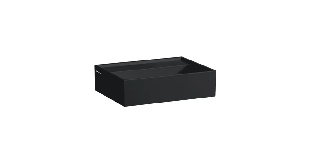 LAUFEN Kartell LAUFEN Mosdótál, alsó felülete csiszolt túlfolyónyílás nélkül, csaplyuk nélkül, Fekete matt H8183307161121 Olcsó