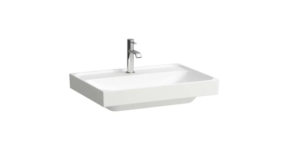 Korlátozott ajánlat LAUFEN MEDA Mosdó, 65 cm, túlfolyónyílás nélkül, egy csaplyukkal, Fehér H8101140001111