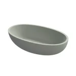 Riho Escala Solid Surface pultra ültethető ovális mosdó, csaplyuk nélkül, 55x32x15cm, Moha Zöld W030001Z22 Biztonságos vásárlás