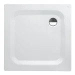 LAUFEN PLATINA Zuhanytálca, négyszögletes, zománcozott lemez (3.5mm), extra vékony (25mm), Matt Fehér H2150047570401 Vedd meg online