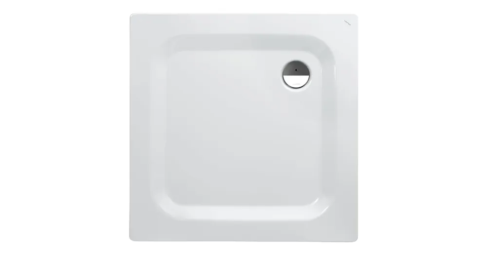 LAUFEN PLATINA Zuhanytálca, négyszögletes, zománcozott lemez (3.5mm), extra vékony (25mm), Matt Fehér H2150047570401 Vedd meg online