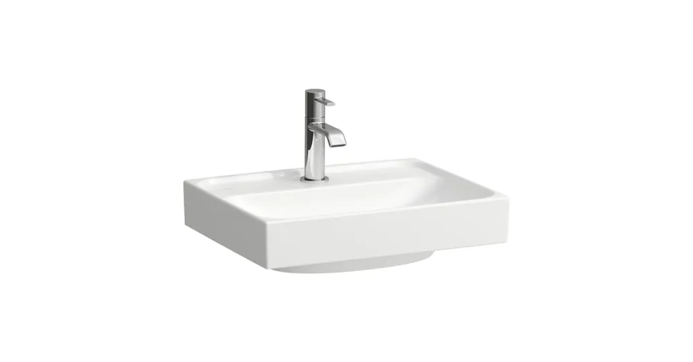 LAUFEN MEDA Kézmosó, 45 cm, csiszolt alsó felülettel, túlfolyónyílás nélkül, egy csaplyukkal, Fehér H8161110001111 Legjobb ár