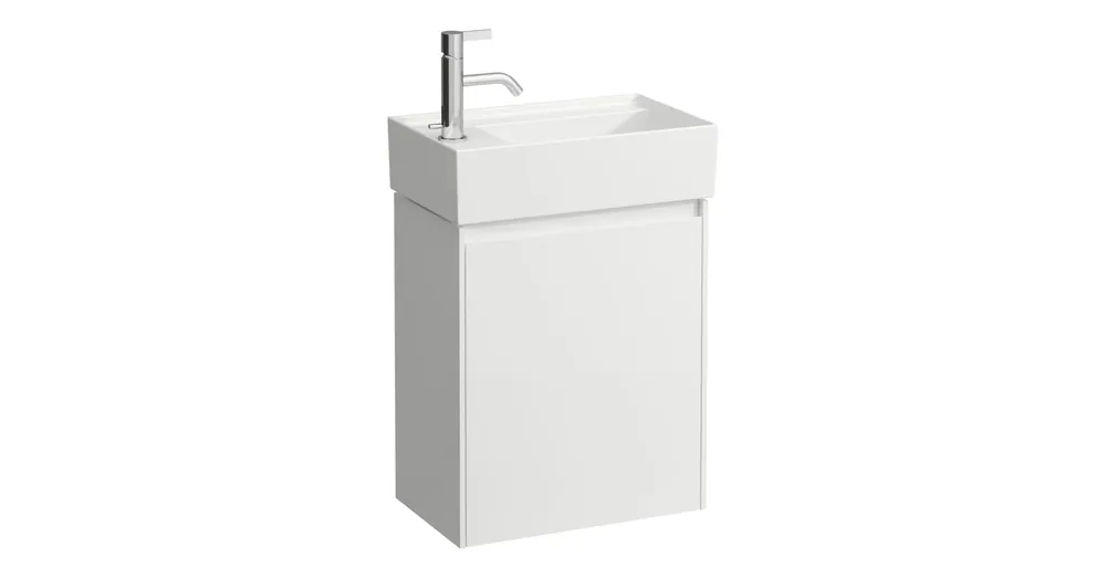 LAUFEN LANI Alsószekrény, 1 ajtóval, ajtózsanér bal oldalon, H815334, H815335 mosdókhoz, Fényes Fehér H4039011122611 Olcsóbb