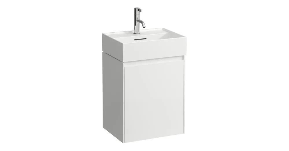 LAUFEN LANI Alsószekrény, 1 ajtóval, ajtózsanér jobb oldalon, H815330 mosdóhoz, Matt Fehér H4039121122601 Szuper akció