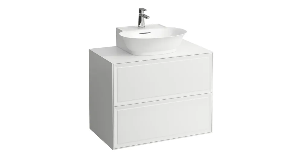 LAUFEN THE NEW CLASSIC Fiók elem 800, 2 fiók, 816852 kézmosóhoz, Matt Fehér H4060140851701 Bestseller