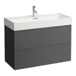 Bestseller LAUFEN Kartell LAUFEN Alsószekrény a H810337 mosdóhoz, 2 fiókkal, Pala Szürke H4076320336421