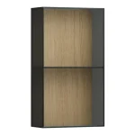 Bestseller LAUFEN ARUN Középmagas szekrény 700, elől nyitott, füst üveg 8 mm, Világos Tölgy H4195101512501