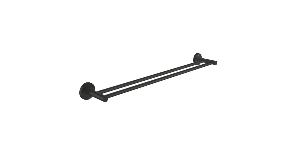 Outlet Grohe Essentials Fali dupla törölközőtartó, matt fekete 1024732430