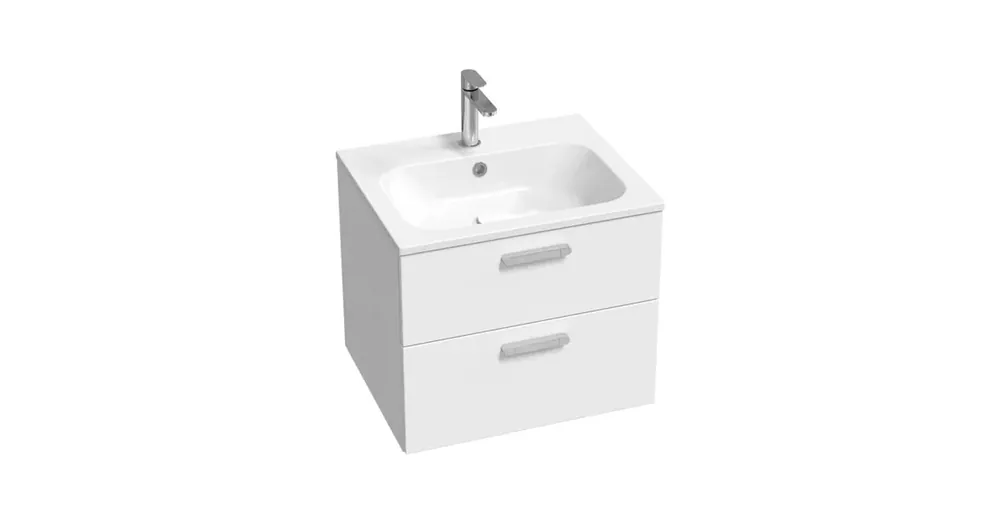 Ravak SD 800 Chrome II fehér mosdószekrény, króm fogantyúval 152 mm X000001774 Kiárusítás
