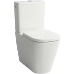 Akció LAUFEN MEDA, Álló kombi WC öblítőtartály nélkül, öblítőperem nélkül, mélyöblítéssel, halk öblítéssel, vízszintes/függőleges lefolyóhoz, Fehér LCC H8241114000001