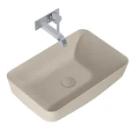 Akciós ár AREZZO design pultra ültethető mosdó NOMIA 50x39, matt beige AR-146051