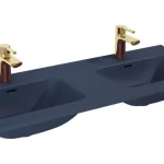 AREZZO design SKAPPA 120 cm-es dupla mosdó, matt kék AR-146074 Expressz kézbesítés