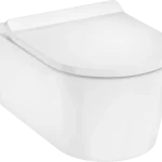 Azonnali szállítás Hansgrohe EluPura S Fali WC Set 540 perem nélküli AquaHelix Flush WC ülőkével és SoftClose, QuickRelease fedéllel, Slim, SmartClean Fehér 61115450