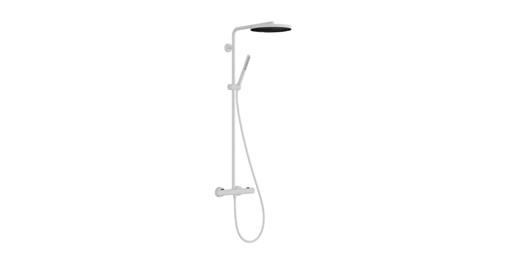 Hansgrohe Pulsify S Puro Showerpipe 260, 1jet, EcoSmart, Ecostat Fine termosztáttal Matt Fehér 24223700 Korlátozott ajánlat
