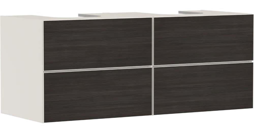 Hansgrohe Xevolos E Konzolos mosdószekrény 1370/550, matt homokbézs színű, 4 fiókkal, 2 mosdótálhoz 54197730 Akciós ár